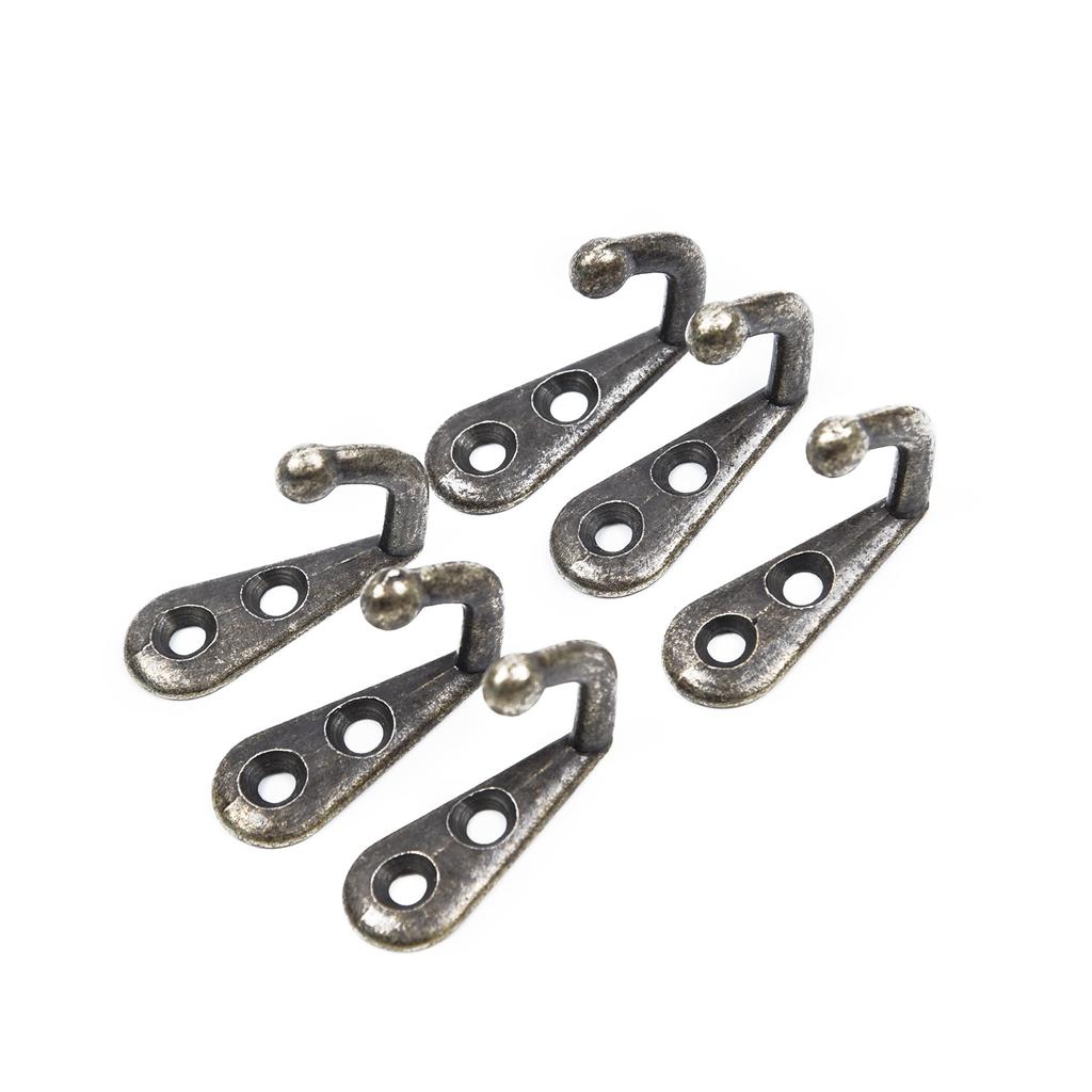 10x Antique Bronze Wall Door Key Hooks Hanger Hat Coat Bag Hanging Home Decor