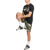 Nike Printed Check Round Neck Casual Short Sleeve T-Shirt Men Tops Black FJ7129-010
