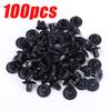 8mm Plastic Rivets Fasteners Screw Car Bumper Fender Black Rivet Auto Fastener Clip for Toyota Focus Kia Nissan 100/50pcs