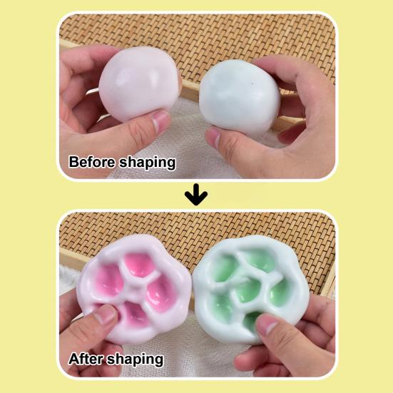 Shapeable Stress Ball Toy Anxiety Relief DIY Squeeze Ball Sensory Toy Portable Soft