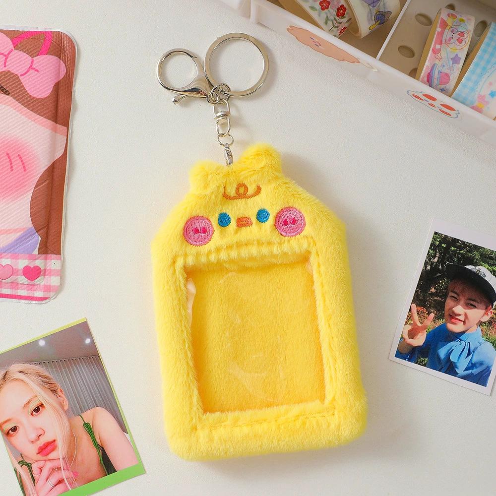 Star Idol Cute Animal Plush Card Holder - 3" Polaroid Display & Protective Sleeve Ornament