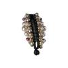 Fashion New Geometric Girls Women Plastic Hair Claws Hair Crabs Pearl Banana Clips Vertical Clip
