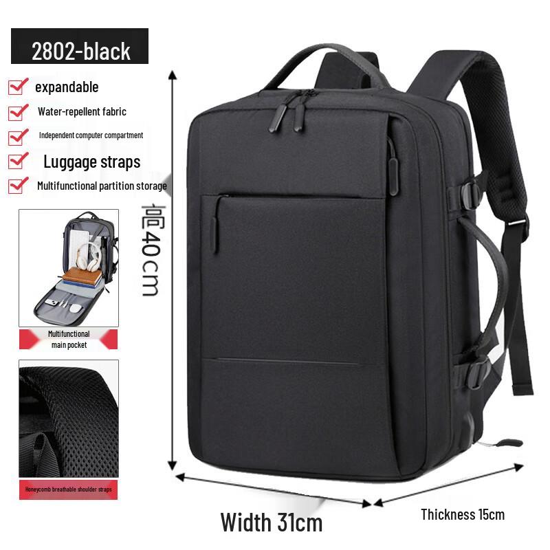 Li Shen Men s Expandable Laptop Backpack