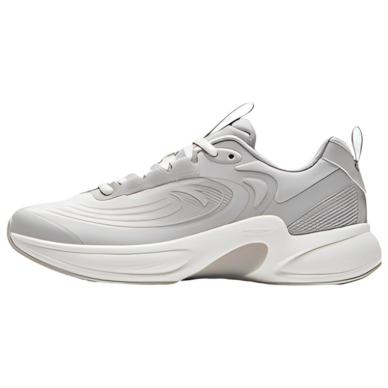 

New Anta C37+ Cushioned Slip Resistant Low Top Running Shoes Men s Gray White 912335537-3 45