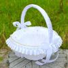 Princess Style Decorative Storage Basket With Metallic Accent Perfect For Bridal Showers Anniversaries And Photo Props