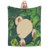Snorlax Monster Blankets Ultra-Soft Coral Fleece Plush Comfortable Gifts Throw Blanket Plush Thin Quilt