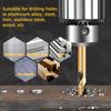 6pcs HSS Drill Bit Hole Opener Double Head Auger Drill Bits For Metal Stainless Steel Wood Drilling Tool 3/ 3.5/ 4/ 4.5/ 5/ 6mm