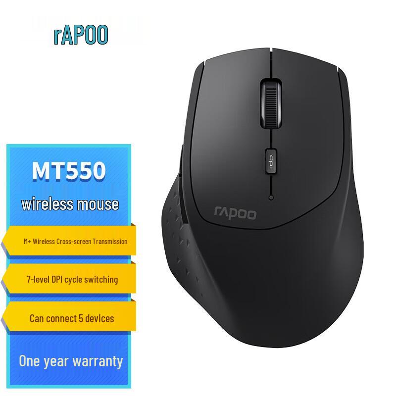 Rapoo MT550 Multi-Mode Ergonomic Office Mouse