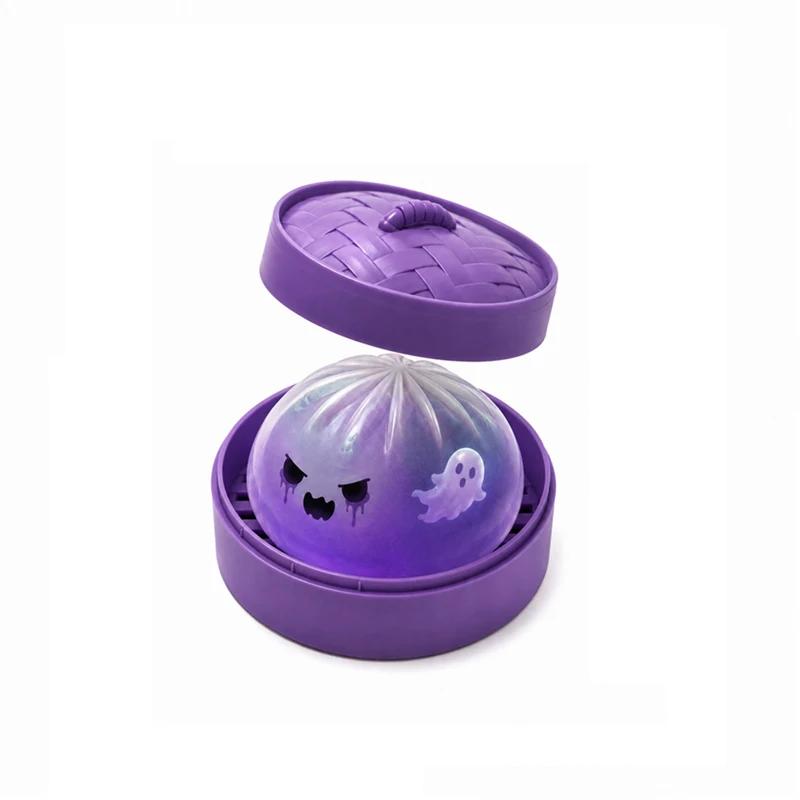 Geld Glitzer Haifisch Knödel Squishy Spielzeug Weich Langsame Rückfederung Squishy Spielzeug Fidget mit Dampfgarer Gedämpftes gefülltes Brötchen Squishy Kneten blue