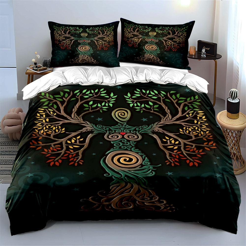 Tree with spiral patterns. Bedding sets Duvet cover sets Duvet covers Pillowcases(1 * Duvet Cover 2 * Pillowcases without duvet insert)