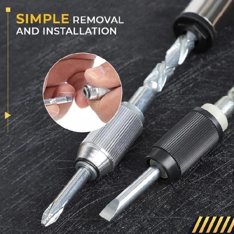 Semi Automatic Push Pull Ratchet Screwdriver Adjustment Spirals Ratchet Screwdriver Assembly With Replaceable Heads