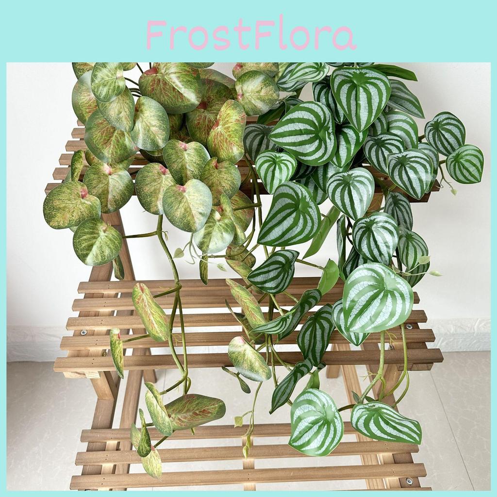 Leaf Watermelon Realistic Plastic Plants For Indoor Outdoor Decoration Gift