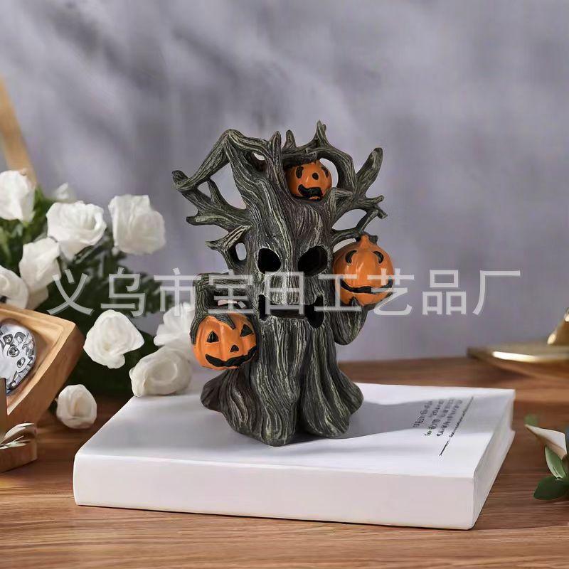 Pumpkin tree monster shape sculpture ornament home outdoor garden decoration handicraft
