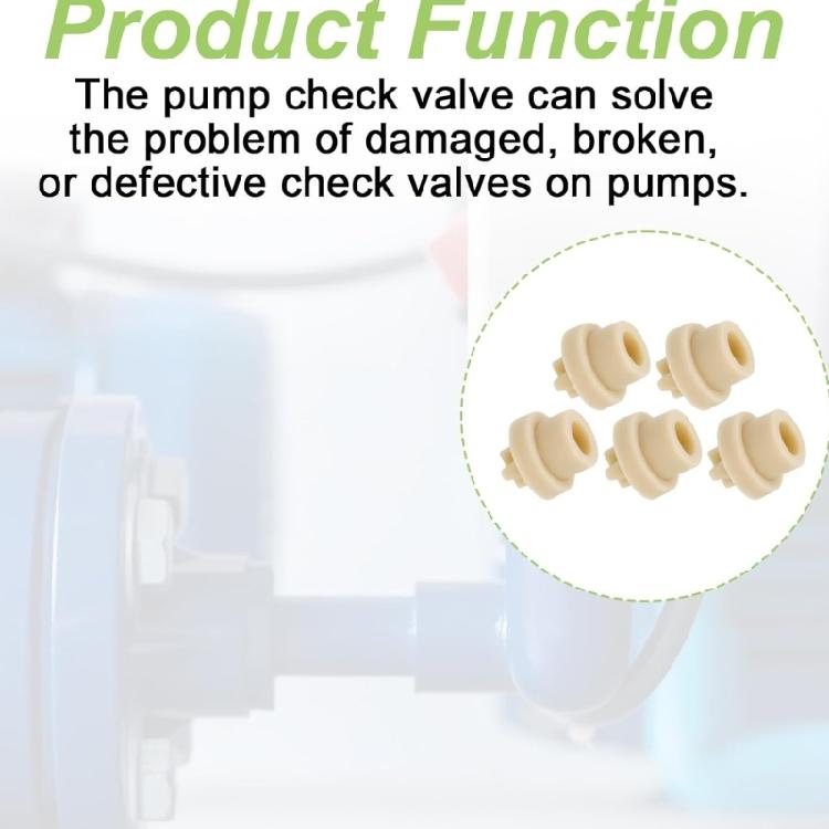 5 Pieces Strong Plastic Check Valves Duckbills 11mm Strong Valves Leak Proof Check Gate Suitable for Smooth Fluid Flows