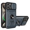 Case For iPhone 17 16 15 14 13 12 11 Pro Max XR XS Plus SE Slide Camera Card Slot Military Grade Ring 360 Magnetic Back Cover
