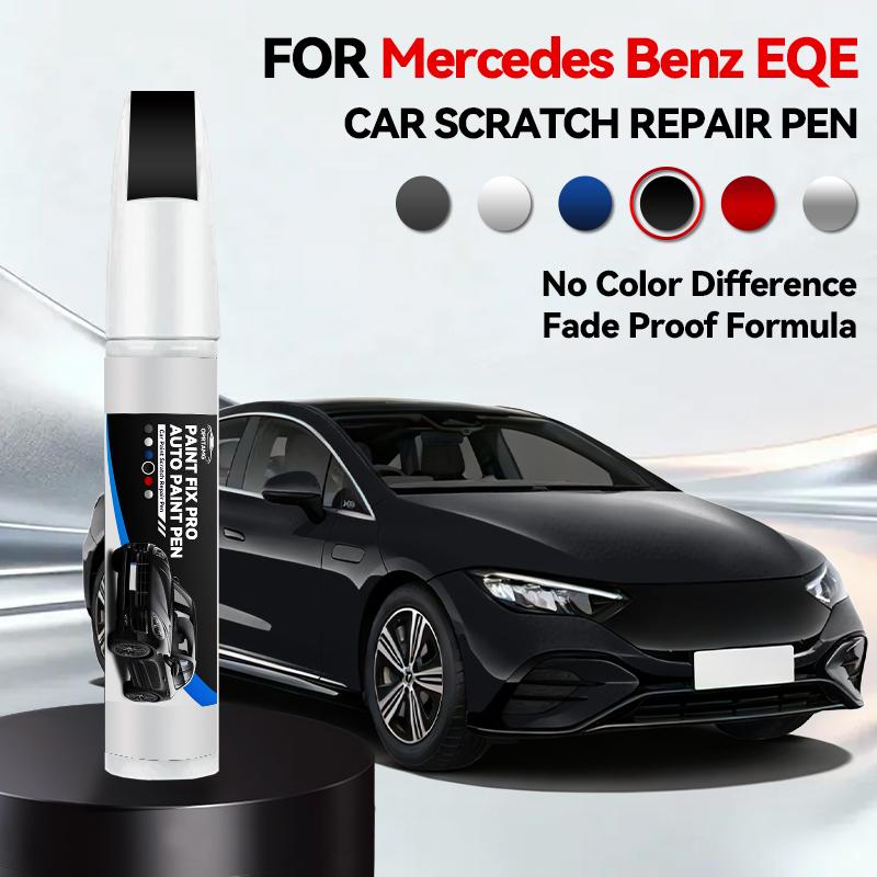 OPRTAMG Zweckfahrzeug Für Mercedes Benz EQE 1990-2026 Lackreparaturstift Ausbesserungsstift Kratzerentferner DIY Autozubehör Schwarz Whi