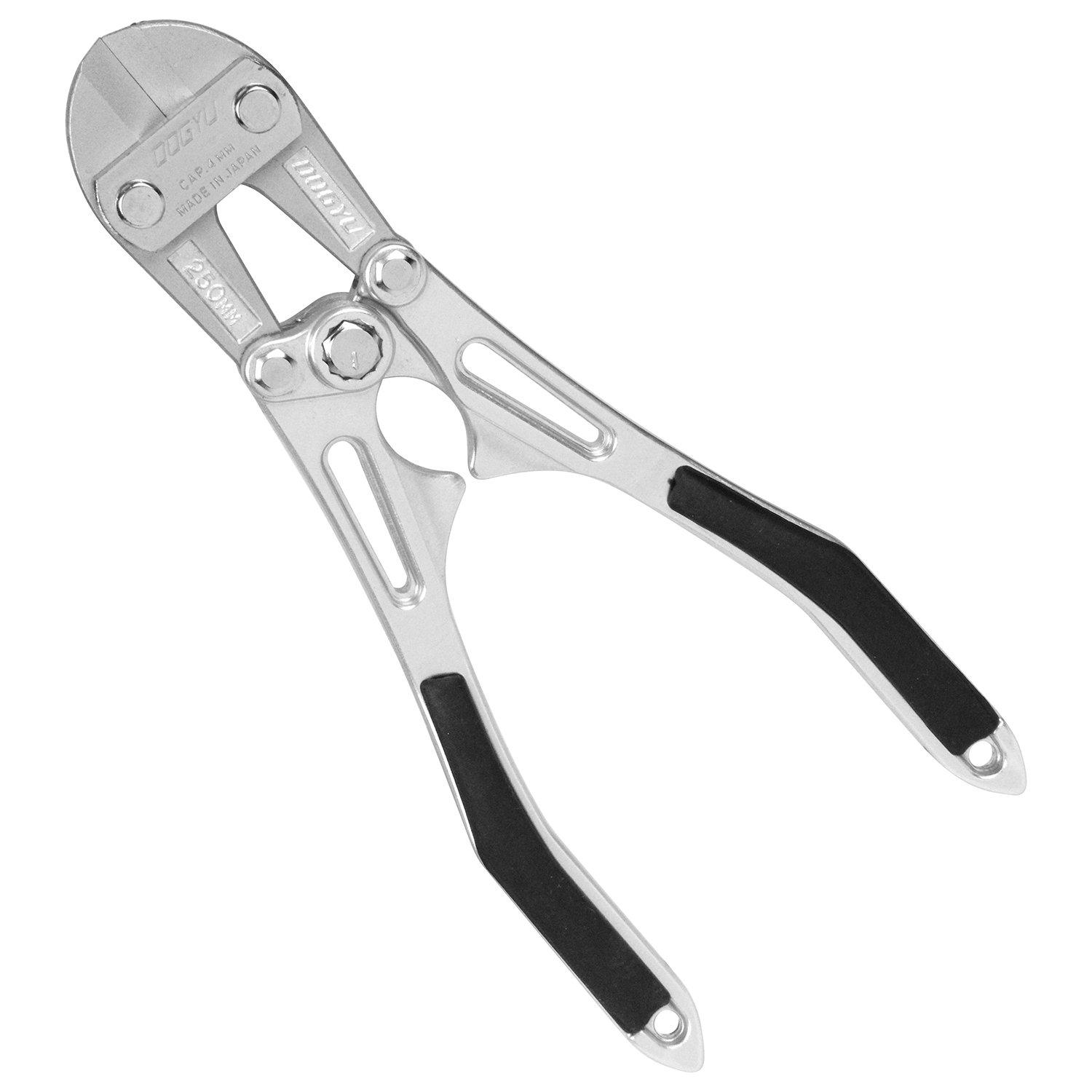 

DOGYU Polished Aluminum Bolt Cutters with Curved Handle, 250mm, 02324