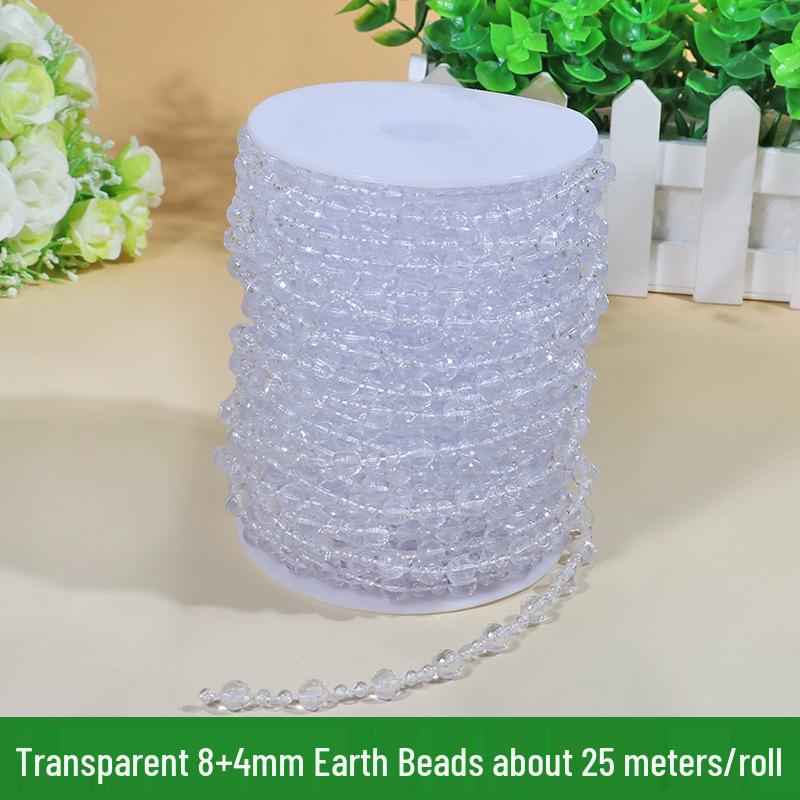 ABS Faux Pearl Beaded Chain - 8MM DIY Wedding & Festive Decor Accessories