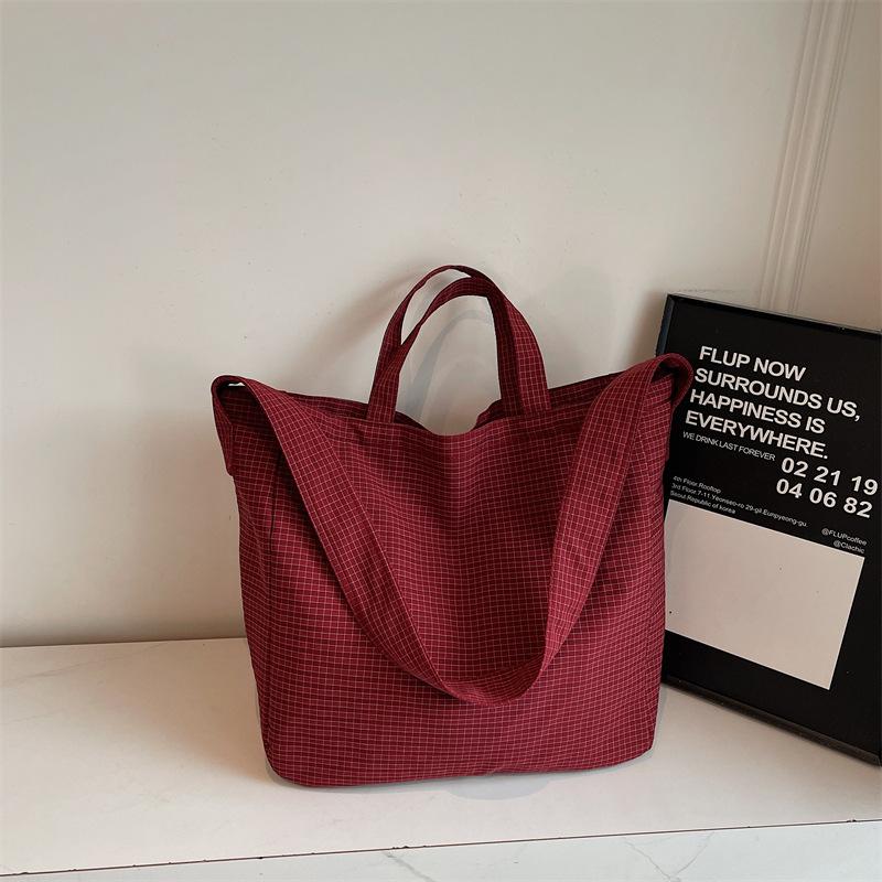 Plaid Bag Autumn New Shoulder Bag Women's Casual Fashion Lazy Style Commuter Oblique Span Bag