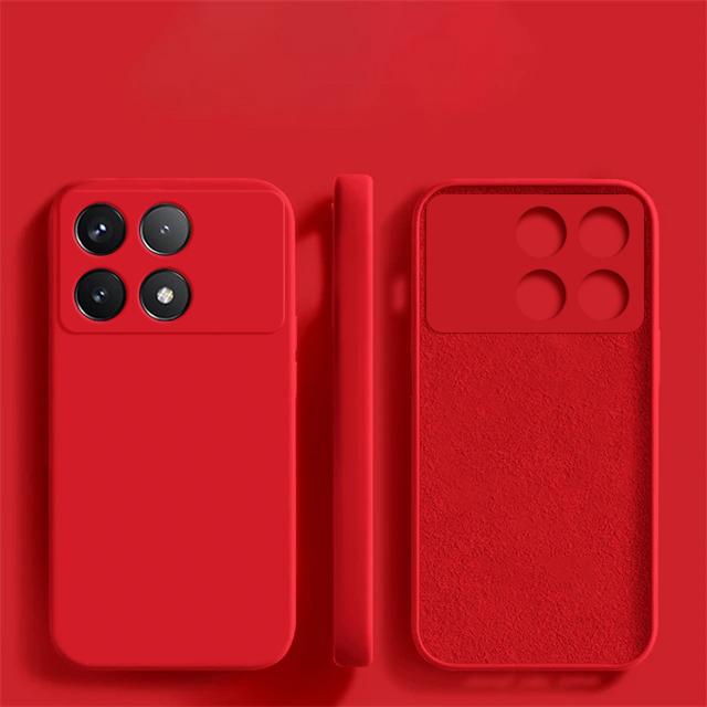 For Poco X6 X 6 Pocox6 Pro 5G Case Luxury Liquid Silicone Phone Cases For Xiaomi Poco X6 X 6 Pro Pocox6 Pro 5G Shockproof Soft Cover