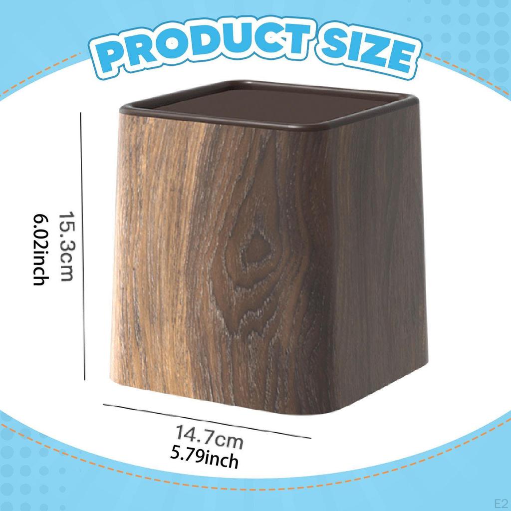 Desktop Small Trash Can Waste Bin with Lid Modern Wastebasket Dispenser for Countertop