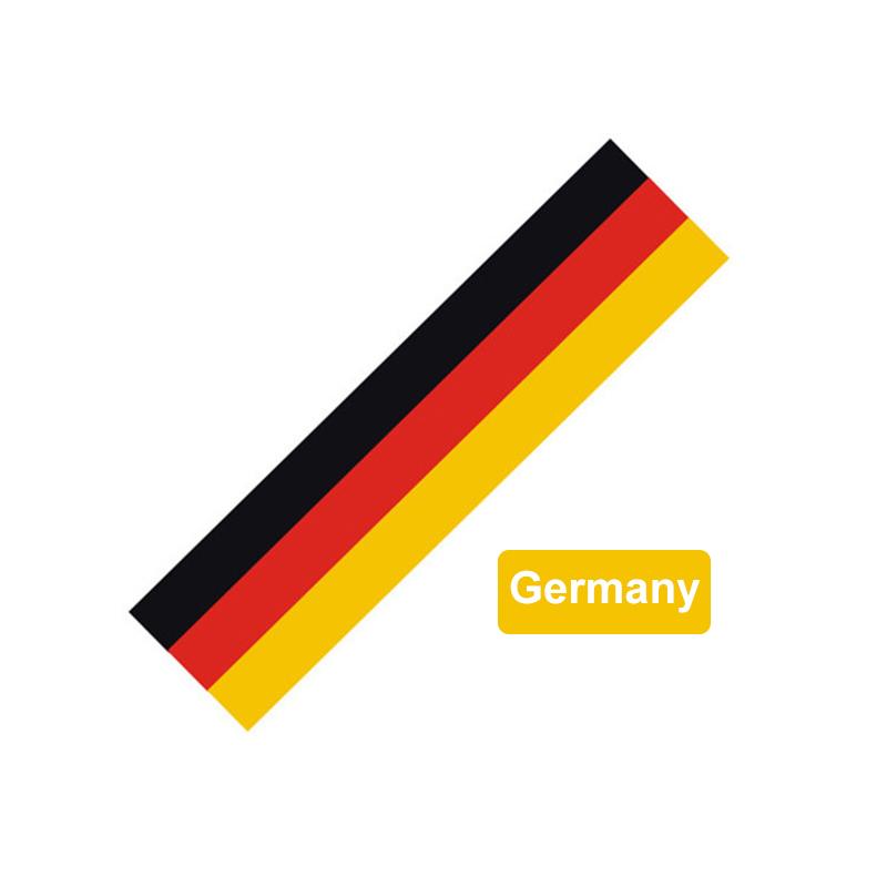 Pesonalized Car Sticker BMWColored Germany Italy Franch Spain National Flag Sticker Steering Wheel Stickers Grille Stickers