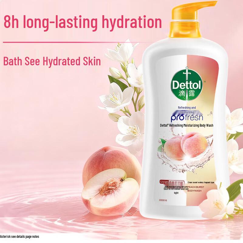 Dettol Peach Scented Shower Gel