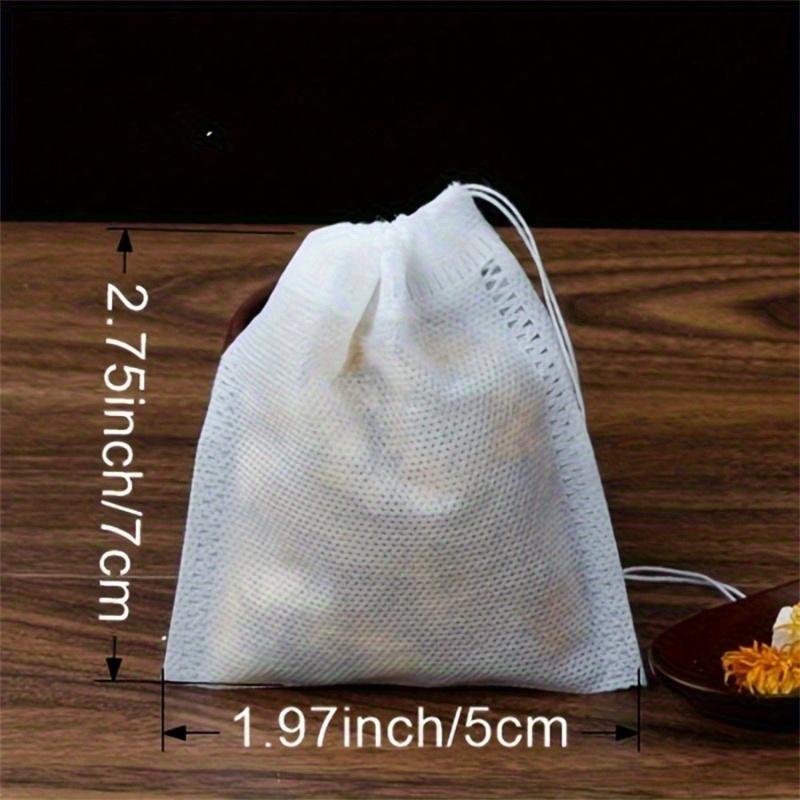 Reusable Drawstring Soup Bags - Multipurpose Kitchen Filter for Tea Leaves, Spices & Muslin - Perfect for Cooking, Chinese Herbs