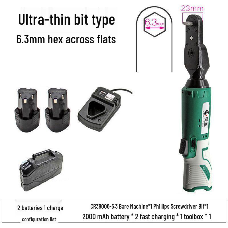 High-Power 90° Electric Ratchet Wrench with Lithium Battery