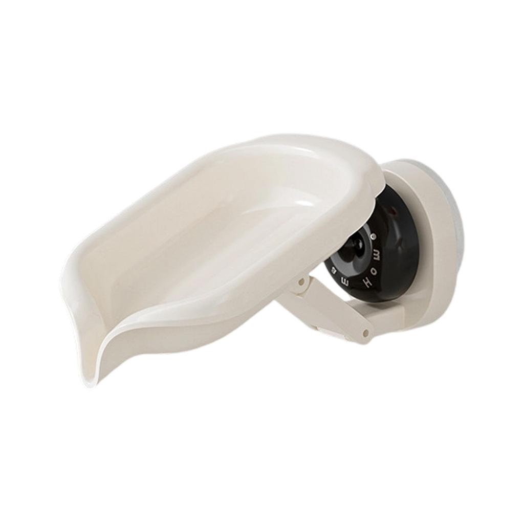 360 Degree Rotating Soap Holder Modern Design Efficient Drainage Soap Container for Bathroom Countertop Organization
