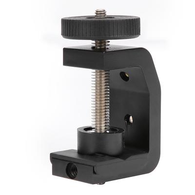 Alüminyum Alaşım C Şekli Klips Sabit Masaüstü Kelepçesi El Feneri Kamera Tripod Standı için