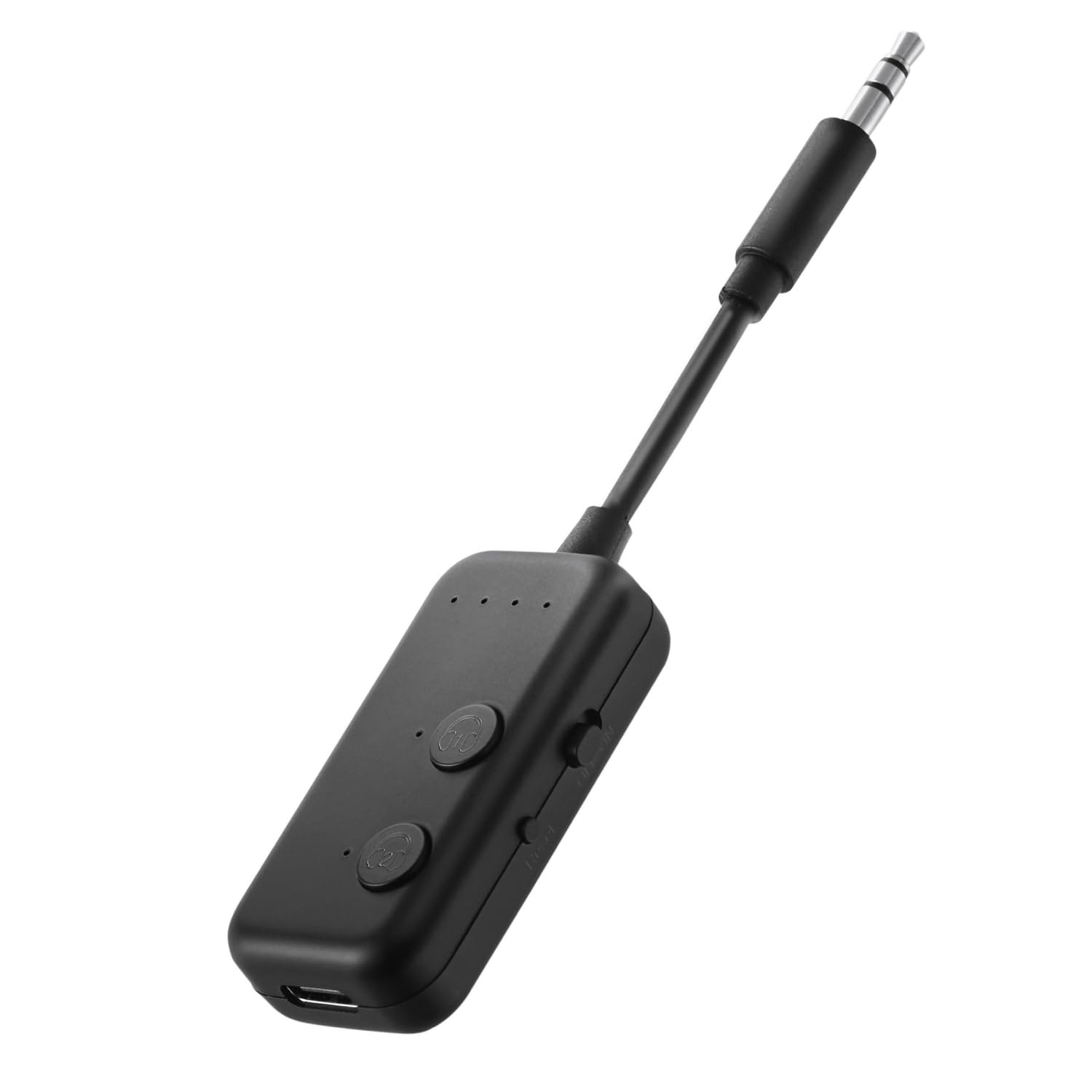 

ELECOM Bluetooth Transmitter with Transmission 20 Hours of Continuous Bluetooth Play Music from and Charging Dual Stream Function for Simultaneous чорний