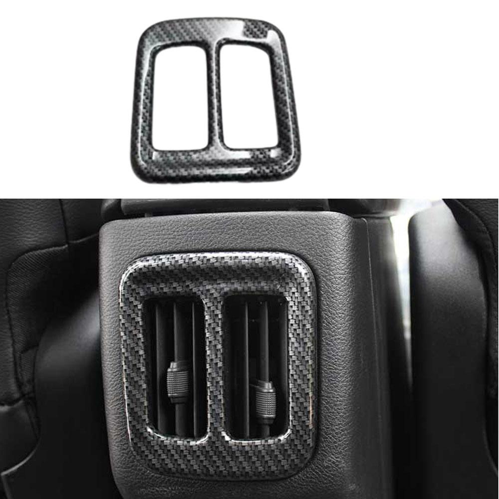 For Jeep Compass 2017 2018- ABS Plastic Car Door Sound Speaker Audio Ring Cover Carbon Fiber Water Cup Holder Frame Trim