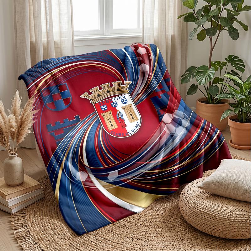 Braga FC Soft Flannel Fleece Blanket Lightweight Cozy Warm Throw Blanket For Sofa Bed Home Decor