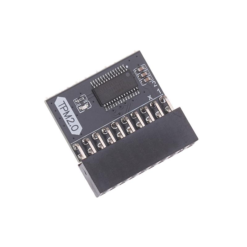 TPM 2.0 Security Module, LPC 20-Pin Encrypted Board Card for ASUS Gigabyte Motherboard, Compatible with Windows 11