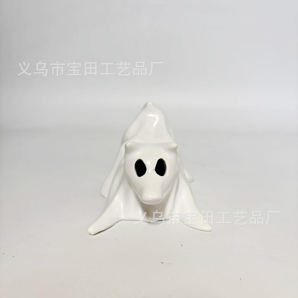 New Product Statue Pumpkin Ghost Dog Candlestick Incense Burner Home Decoration Party Atmosphere Resin Ornament