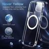 Luxury Wireless Magnetic Cover For Apple Magsafe Case Iphone 11 12 13 15 14 Pro Max Mini 7 8 Plus Xr XsMax X Clear Acrylic Cases