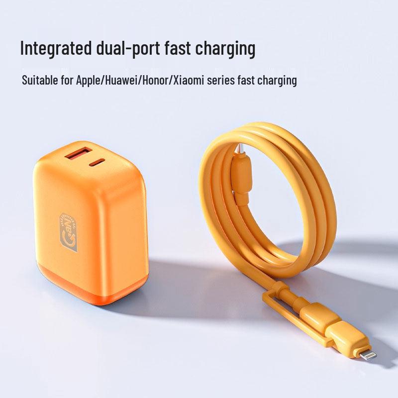 Dual USB Fast Charging Cable for Huawei, Honor, Xiaomi, Apple, and Android Devices