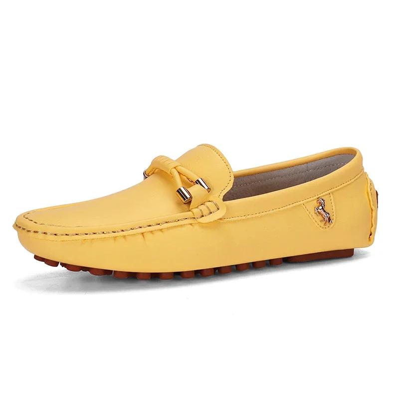 Green Loafers Men Handmade Leather Shoes Casual Driving Flats Slip-On Moccasins Male Dad Mocasines Shoes Zapatos Hombre Size 47
