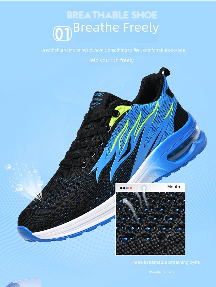 Herr 2022 Andningsbara Snörskor Casual Sportskor