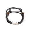 Leather Strap Compatible for Xiaomi Mi Band 6 Bracelets Ethnic Style Retro Watch Band Wristbands