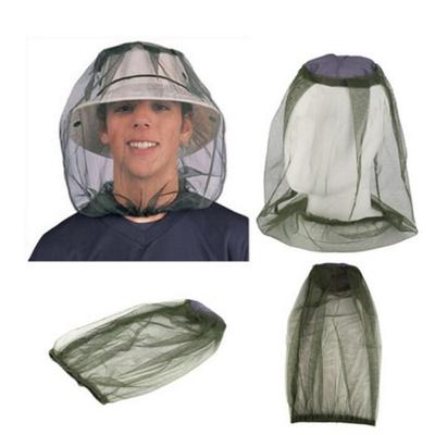 Insect Mosquito Net Mesh Face Fishing Hunting Outdoor Camping Hat Protector Cap