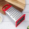 Multi-functional Grater Stainless Steel Four-sided Planer Vegetable Cheese Potato Garlic Grater Non-Slip Handle Kitchen Gadgets