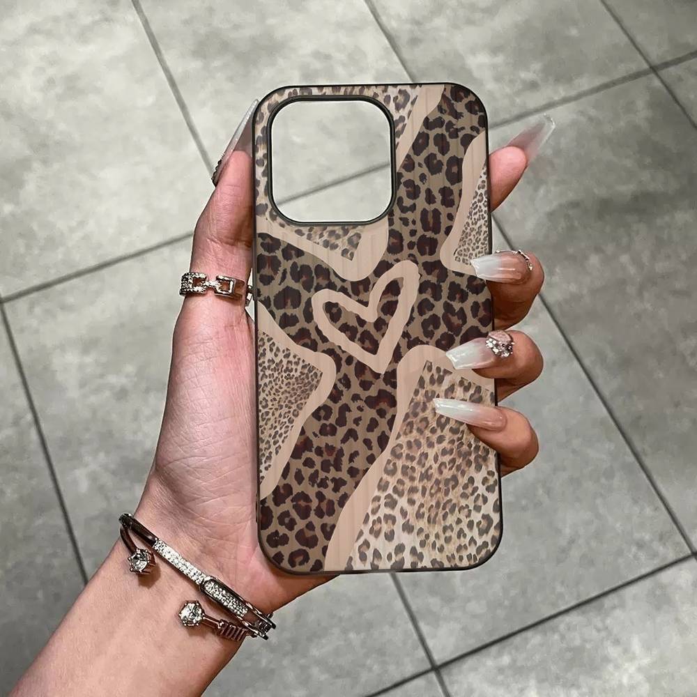 Leopard Cheetah Print For Iphone 17 16 15 14 Plus 13 12 11 Pro Max Pro Luxury Stripe Phone Cases