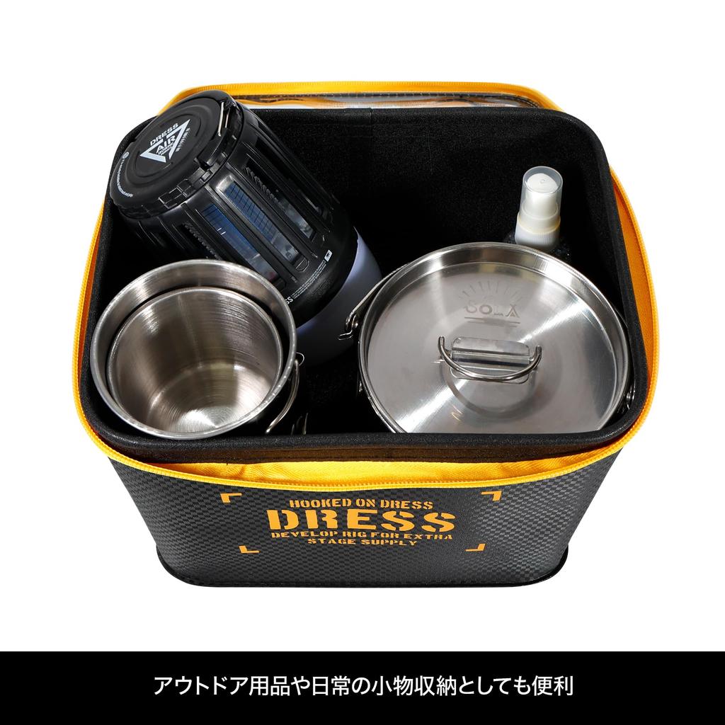DRESS Foldable Tackle Box Multi EVA Multifunctional Fishing Tackle Case Storage Container Tackle Bag Reel Case Worms Lures Box [50D]