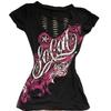 TrendHub Summer American Vintage Hollow-out Design Clothing Ladies Y2K Punk Tee Slim Short Sleeve T-shirts Gothic Harajuku Chic Print Top