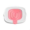 White Cat Toilet Recessed Opening Square Nested Tray Blue with 1 Inner