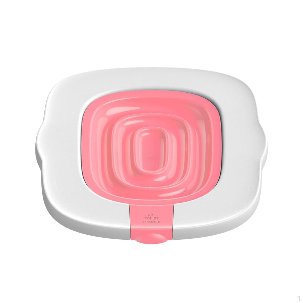 White Cat Toilet Recessed Opening Square Nested Tray Blue with 1 Inner