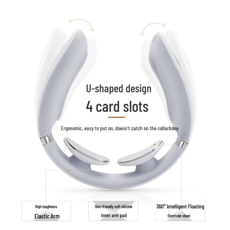 SKG Smart Neck Massager with Heat and Pulse CN Plug (adapter Included)