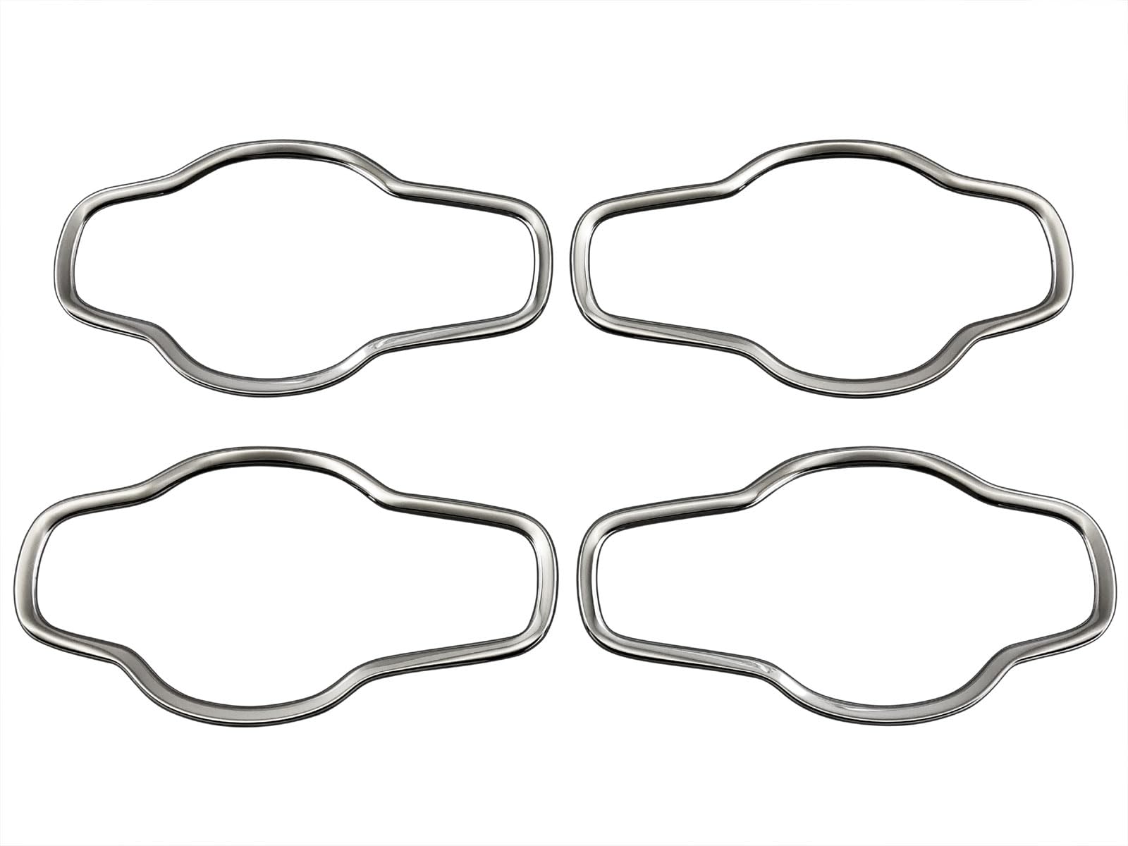 

BRIGHTZ Finish Stainless Steel Plated Door Handle Set for Toyota Flair Wagon MM94S Ultra-Mirror Covers, Plated, 4-Piece (DHC-SARA-153)